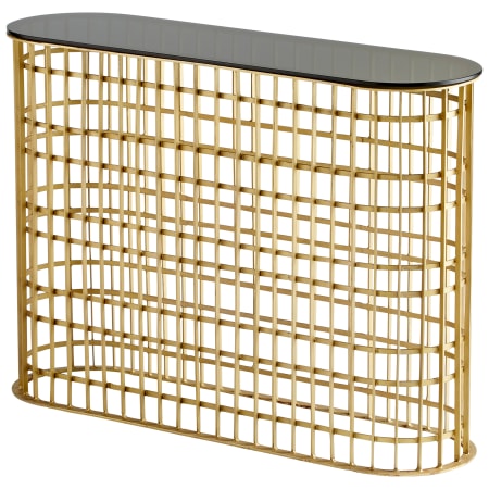 Cyan Design Kingdom 13" Wide Glass Top Iron Console Table Antique Brass