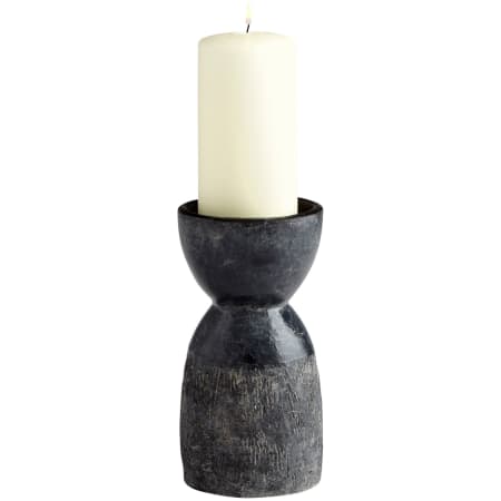 Cyan Design Escalante Large Ceramic Pillar Candlestick Black
