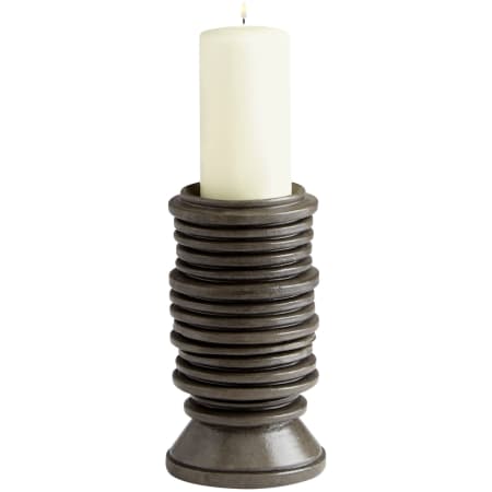 Cyan Design Provo Small Ceramic Pillar Candlestick Black