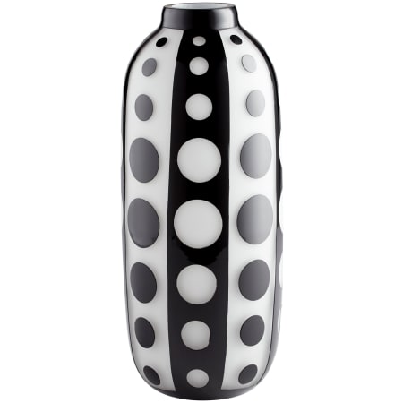 Cyan Design Petroglyph 15-3/4" Tall Glass Vase Black / White