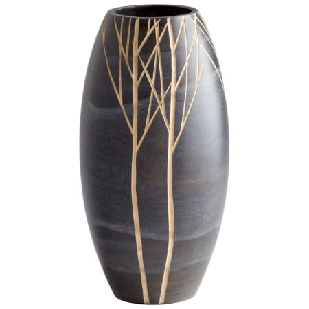 Cyan Design Onyx Winter 14 Inch Tall Wood Vase Black