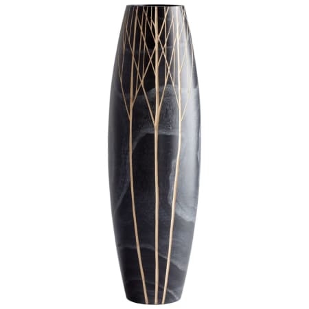 Cyan Design Onyx Winter 18 Inch Tall Wood Vase Black