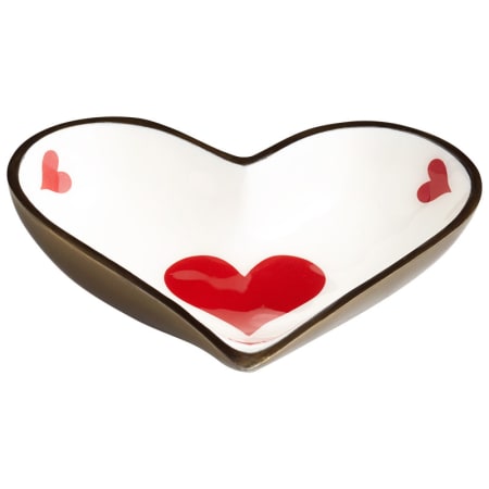 Cyan Design Heart 6 Inch Wide Aluminum Tray Made in India Bronze