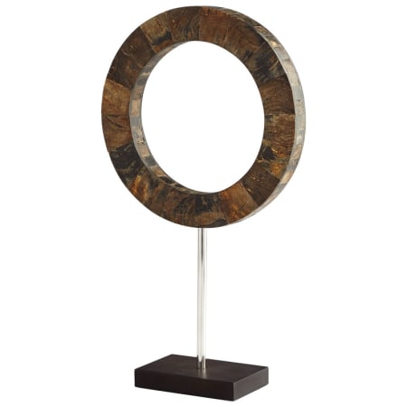 Cyan Design Portal 19.75 Inch Tall Horn, Iron and Wood Sculpture Made in India Brown and Stainless Steel