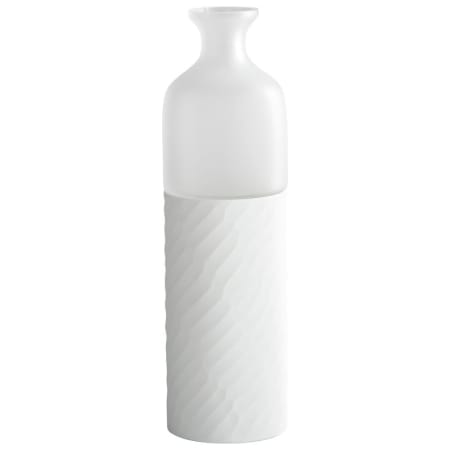 Cyan Design Sereno 17 Inch Tall Glass Vase Clear and White