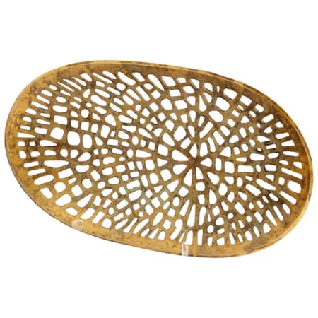 Cyan Design Caught In Your Web 24 Inch Wide Aluminum Decorative Bowl Made in India Antique Brass