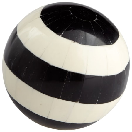 Cyan Design 4 Inch Diameter Bowl and Vase Filler Made in India Black and White