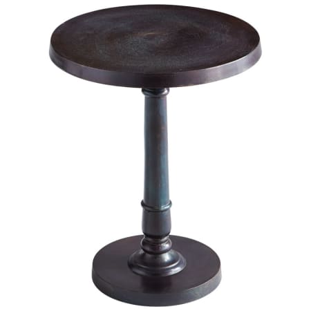 Cyan Design Emerson 18 Inch Diameter Aluminum Side Table Made in India Bronze and Blue