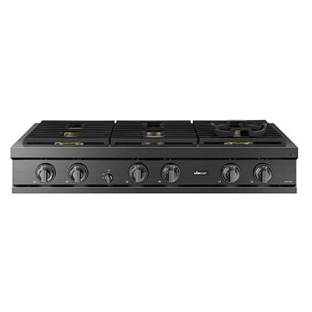 Dacor 48 Inch Wide 6 Burner Liquid Propane / Natural Gas Rangetop Graphite Stainless