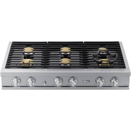 Dacor 48 Inch Wide 6 Burner Liquid Propane / Natural Gas Rangetop Graphite Stainless