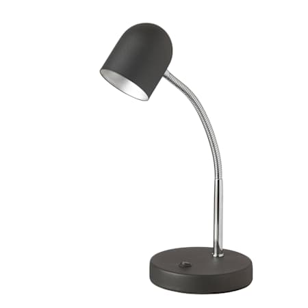 Dainolite Single Light 14" Tall Integrated LED Flexible Neck Desk Lamp Black