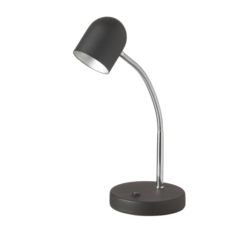 Dainolite Single Light 14" Tall Integrated LED Flexible Neck Desk Lamp Black