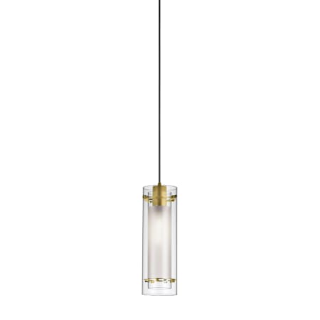 Dainolite Pasha 5" Wide Mini Pendant Aged Brass