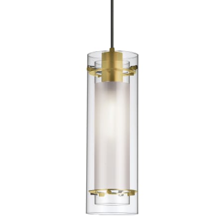 Dainolite Pasha 5" Wide Mini Pendant Aged Brass