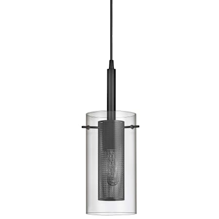 Dainolite Percy 6" Wide Mini Pendant Matte Black