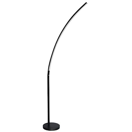 Dainolite 70" Tall LED Arc Floor Lamp Matte Black