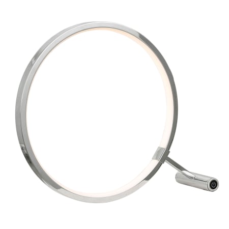 Dainolite Single Light 12" Tall Integrated LED Table Lamp with Touch Control Polished Chrome