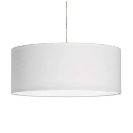 Dainolite 3 Light 22" Wide Single Tier Drum Chandelier Satin Chrome