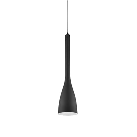 Dainolite Single Light 4-1/2" Wide Mini Pendant Matte Black