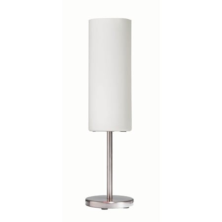 Dainolite 1 Light Table Lamp Satin Chrome