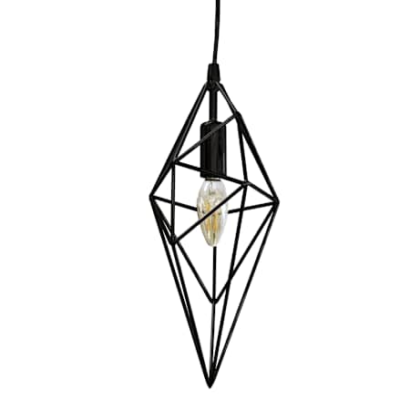 Dainolite 5" Wide Taper Candle Mini Pendant Black