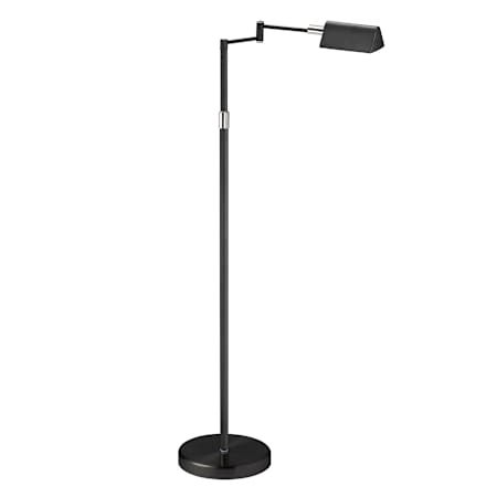 Dainolite Single Light 50" Tall Integrated LED Floor Lamp with Integrated Dimming Black
