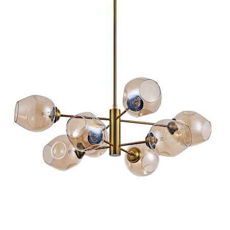 Dainolite Abii 8 Light 26" Wide Abstract Chandelier Vintage Bronze