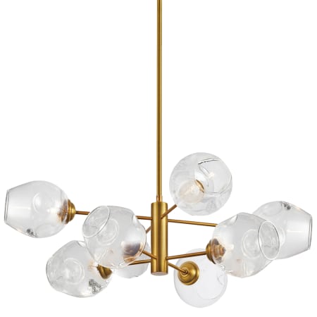 Dainolite Abii 8 Light 26" Wide Chandelier Vintage Bronze / Clear
