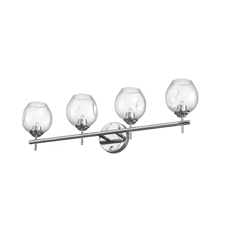 Dainolite Abii 4 Light 29" Wide Bathroom Vanity Light Polished Chrome