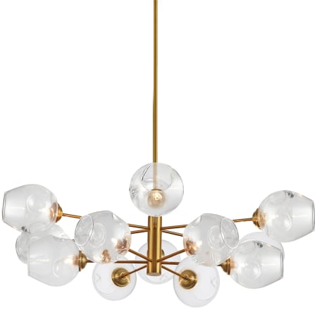 Dainolite Abii 12 Light 33" Wide Chandelier Vintage Bronze / Clear