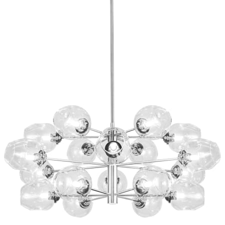 Dainolite Abii 18 Light 33" Wide Sputnik Chandelier Polished Chrome