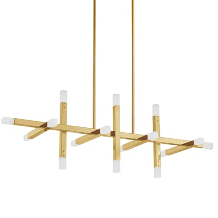 Dainolite Acasia 40" Wide LED Linear Chandelier Aged Brass