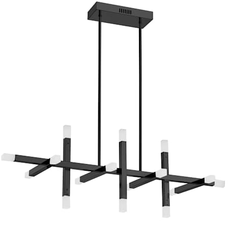 Dainolite Acasia 40" Wide LED Linear Chandelier Matte Black