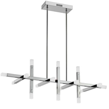 Dainolite Acasia 40" Wide LED Linear Chandelier Polished Chrome