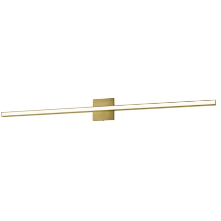 Dainolite Alexander 48" Wide LED Vanity Light Aged Brass / White