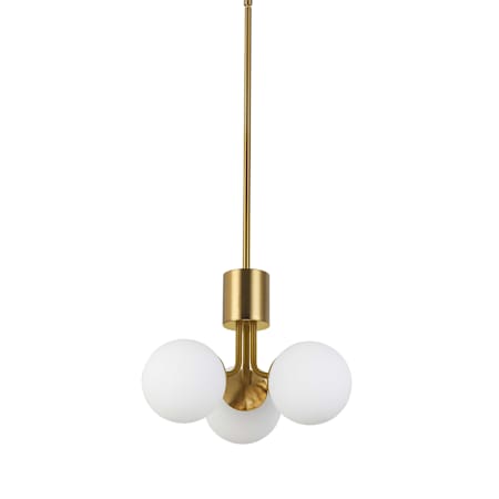 Dainolite Amanda 3 Light 15" Wide Multi Light Pendant Aged Brass