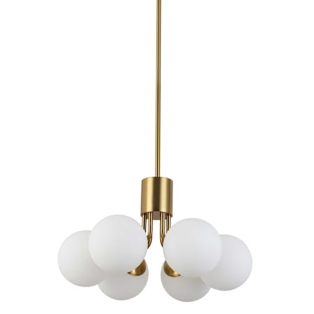 Dainolite Amanda 6 Light 19" Wide Multi Light Pendant Aged Brass