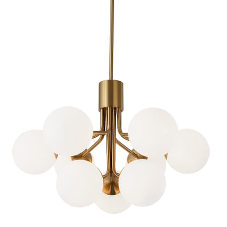 Dainolite Amanda 9 Light 24" Wide Chandelier Aged Brass
