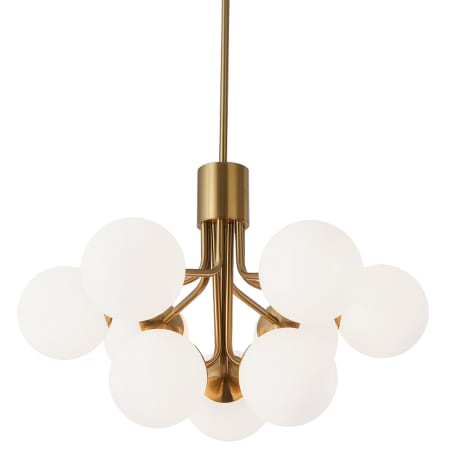 Dainolite Amanda 9 Light 24" Wide Chandelier Aged Brass