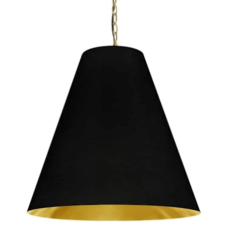 Dainolite Anaya 26" Wide Pendant Aged Brass / Black / Gold