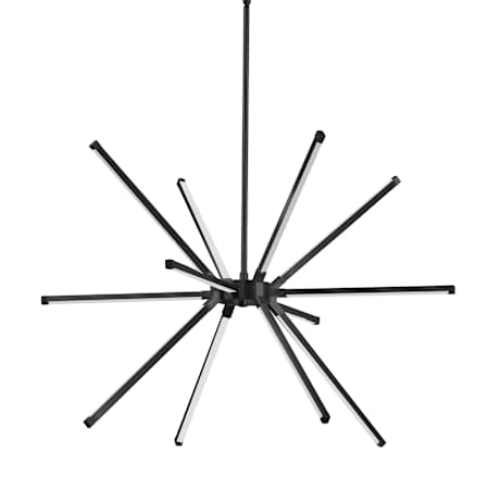 Dainolite Array 12 Light 22" Wide LED Sputnik Chandelier Matte Black