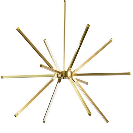 Dainolite Array 12 Light 32" Wide LED Sputnik Chandelier Aged Brass