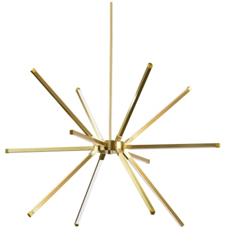 Dainolite Array 12 Light 32" Wide LED Sputnik Chandelier Aged Brass