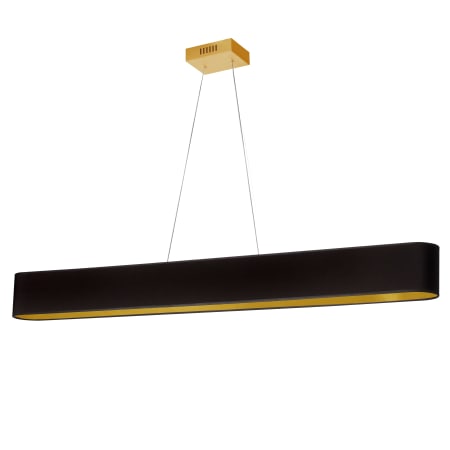 Dainolite Aubrey 51" Wide LED Linear Pendant Aged Brass / Black / Gold