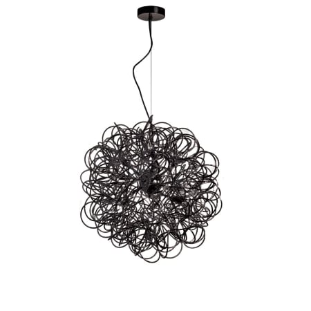 Dainolite Baya 6 Light 18" Wide Abstract Pendant Black