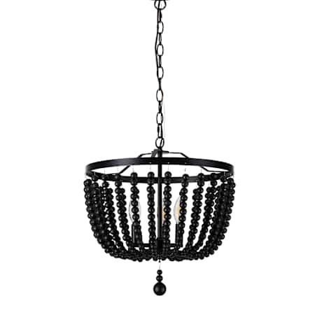 Dainolite Bridget 3 Light 16" Wide Pendant Matte Black