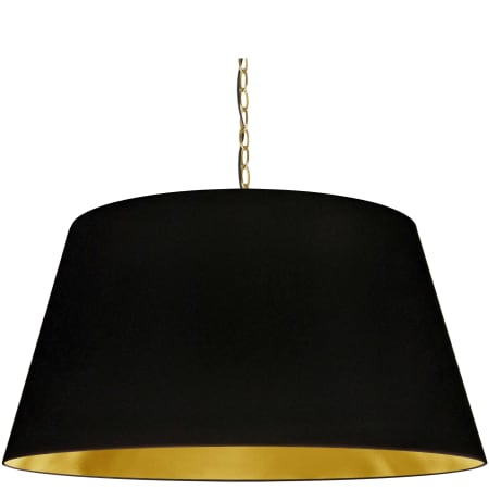Dainolite Brynn 32" Wide Pendant Aged Brass / Black / Gold