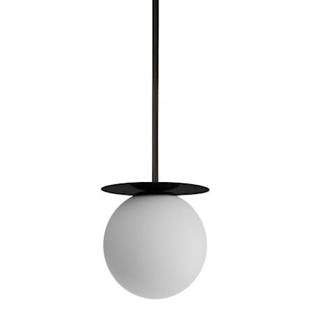 Dainolite Burlat 6" Wide Mini Pendant White / Matte Black