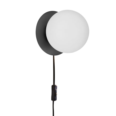 Dainolite Burlat 6" Tall Plug-In Wall Sconce Matte Black