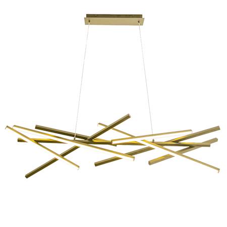 Dainolite Carly 14" Wide Abstract Chandelier Aged Brass